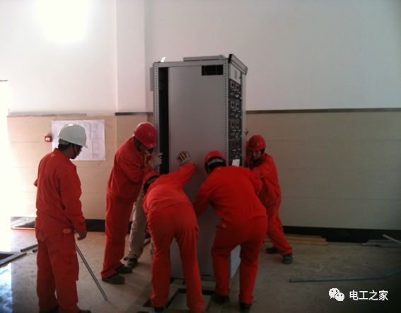 一條完成開關(guān)柜安裝，電纜橋架施工，電纜敷設(shè)及布線施工，照明配電箱施工